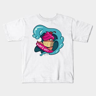 Cupcake Surfer Kids T-Shirt